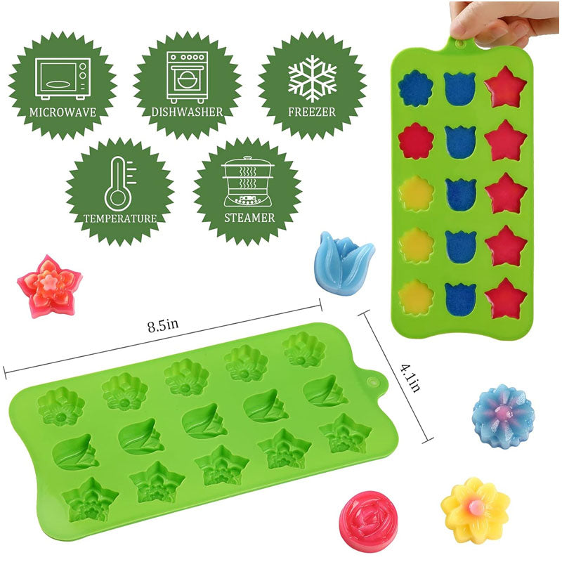 Set de Moldes de Silicona para Hielo (Set de 6) Multicolor