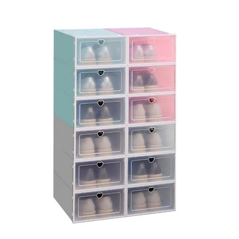 Set de 2 cajas de zapatos plegables Multicolor