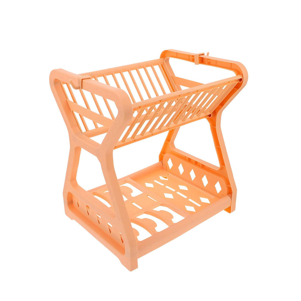 Set de 2 Escurridor de trastes sin bandeja de plástico Multicolor