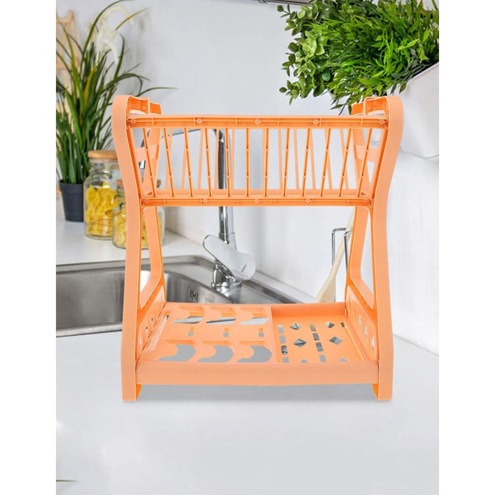 Set de 2 Escurridor de trastes sin bandeja de plástico Multicolor
