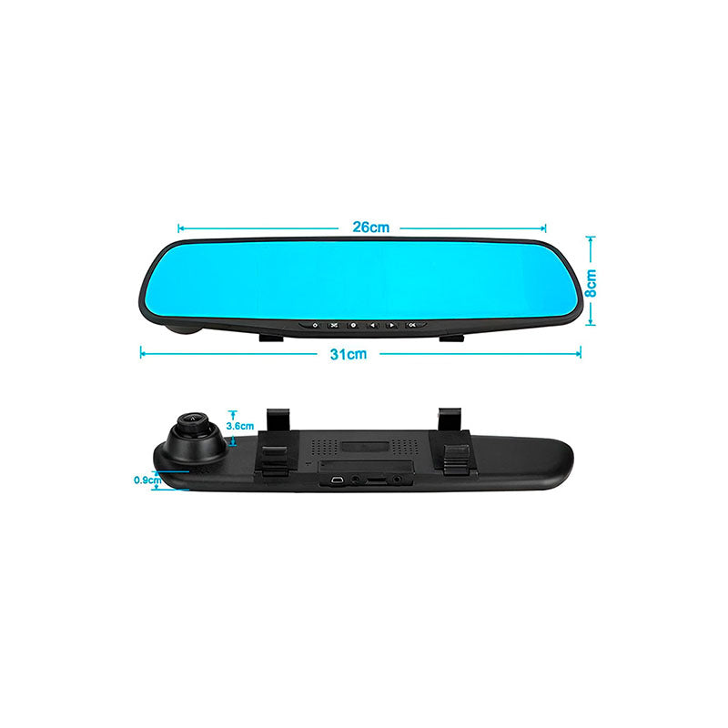 Espejo Retrovisor con Cámara 4.3 pulgadas