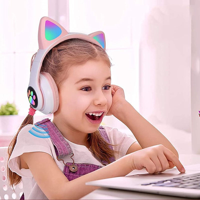 Audifonos de Gato Huella Rosa
