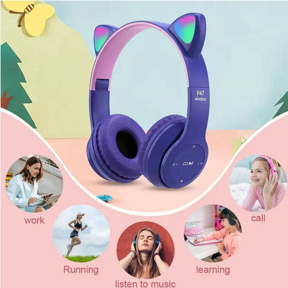 Audifonos de Gato morado