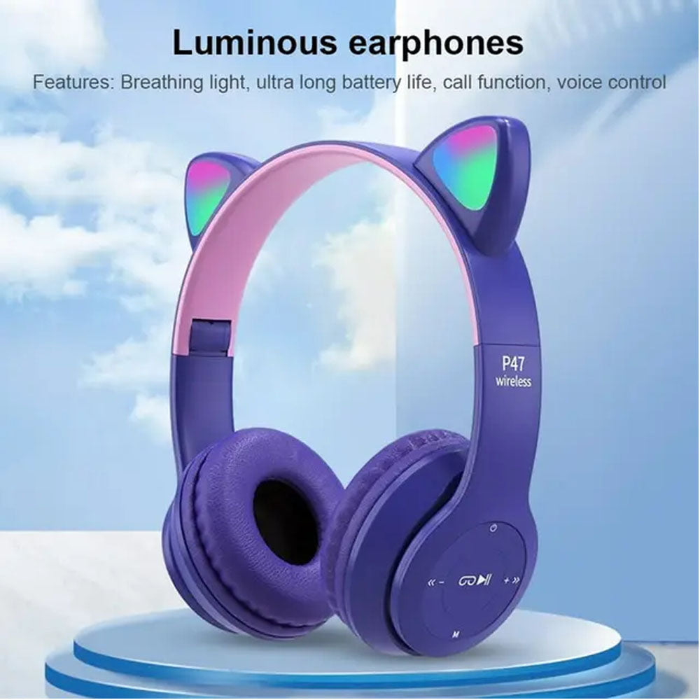 Audifonos de Gato morado
