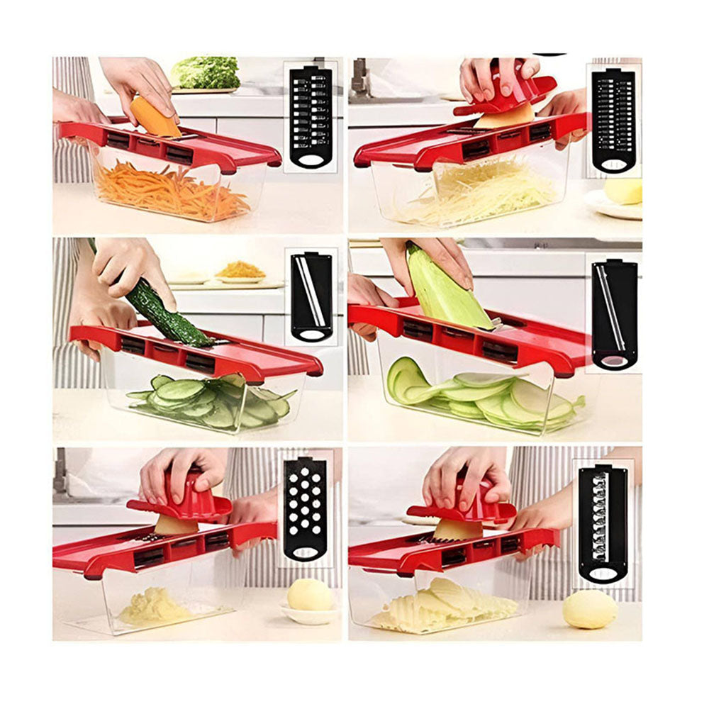 Picador cortador y rebanador manual de verduras y frutas