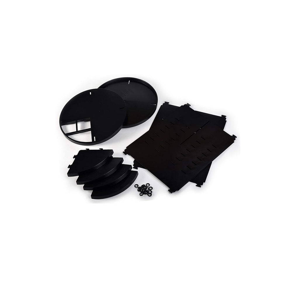 SET DE 2 ORGANIZADOR DE COSMÉTICOS GIRATORIO MULTICOLOR