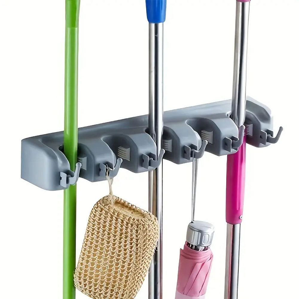 Set de 2 Organizador de escobas Multicolor