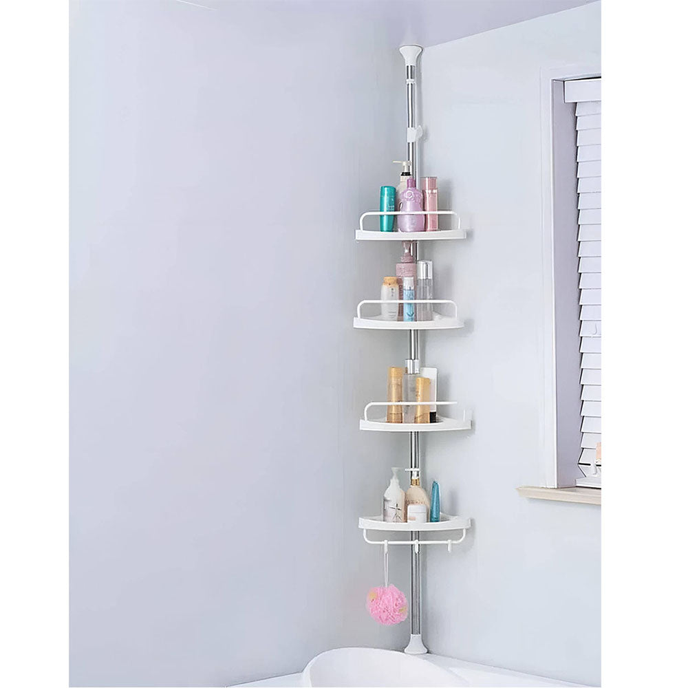Organizador de baño 4 estantes esquineros
