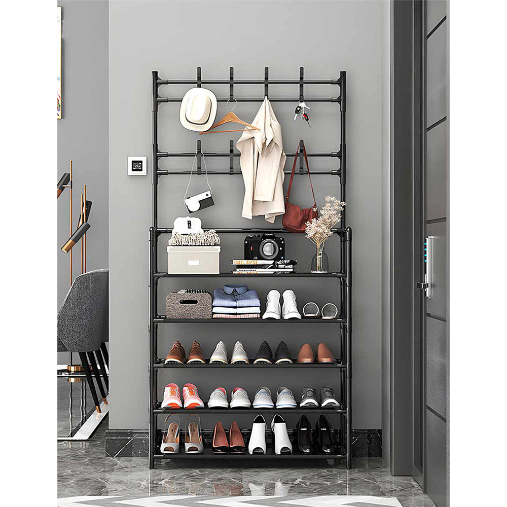 Rack Con Percheros Multiusos 3 en 1