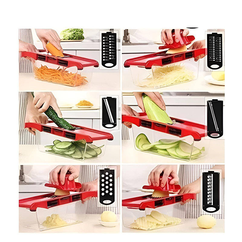 Picador cortador y rebanador manual de verduras y frutas