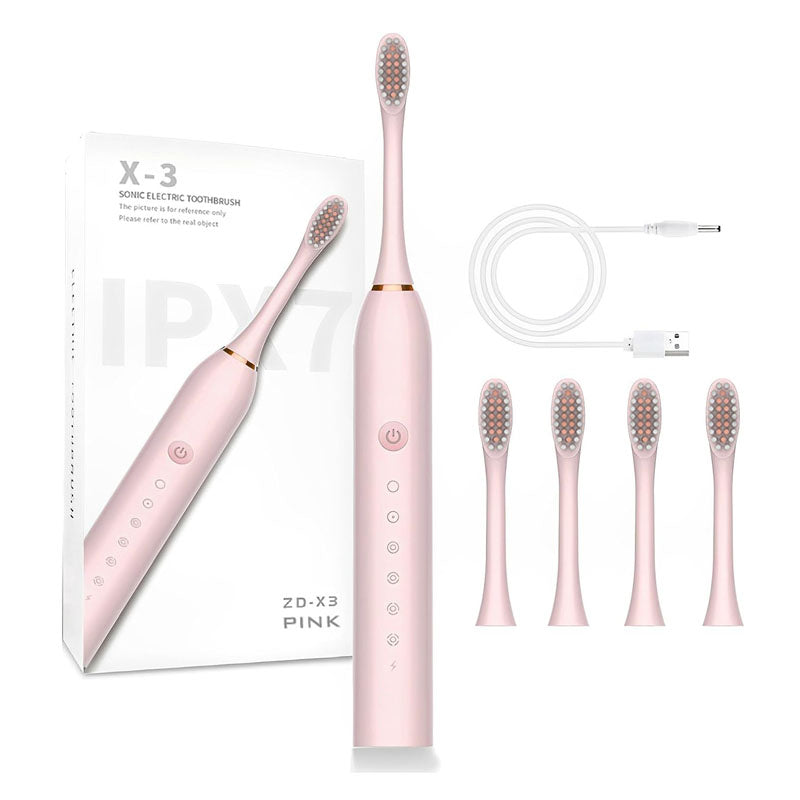 Set de 2 Cepillo dental eléctrico con 4 repuestos Multicolor