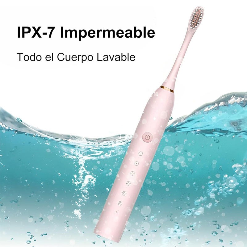 Set de 2 Cepillo dental eléctrico con 4 repuestos Multicolor