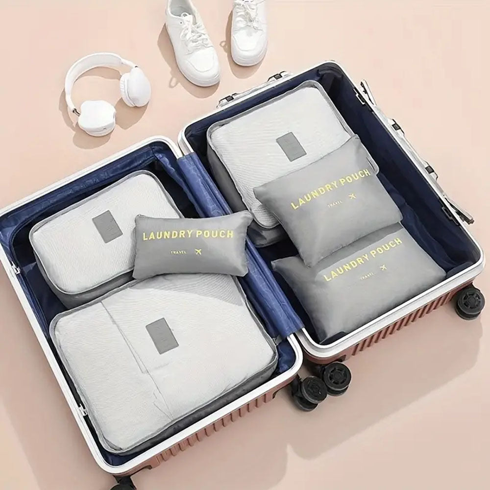Set de 2 Kit organizador de equipaje 6pzs Multicolor