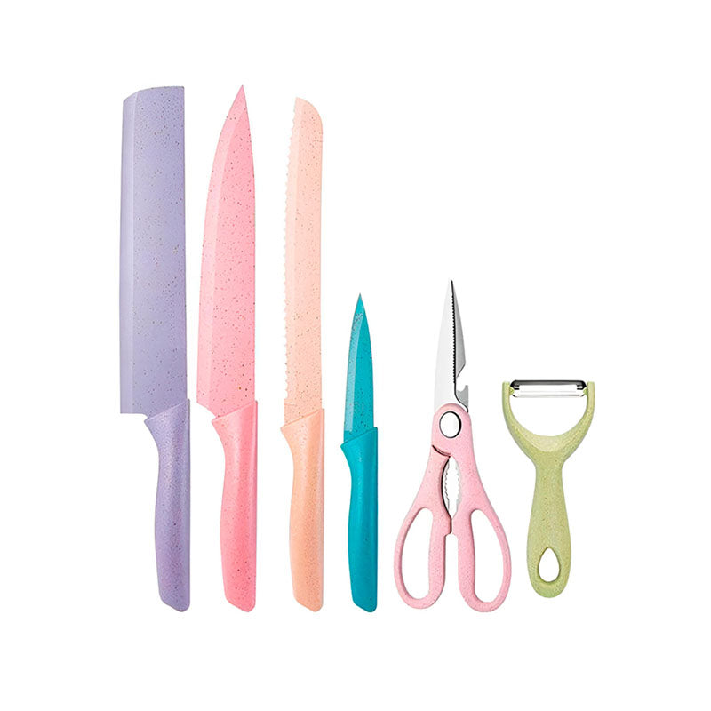 Set de 2 JUEGO DE CUCHILLOS PASTEL Multicolor