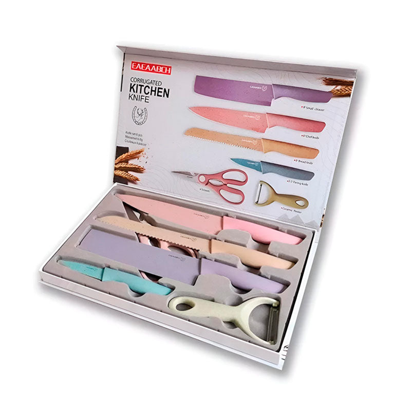 Set de 2 JUEGO DE CUCHILLOS PASTEL Multicolor