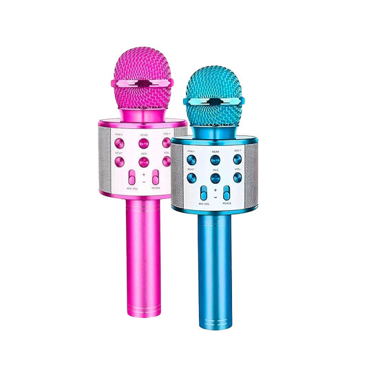 Set de 2 MICRÓFONO RECARGABLE Multicolor