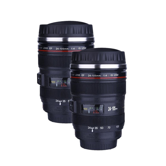 Set de 2 Termo en forma de lente de cámara reflex Multicolor
