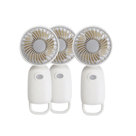 SET DE 3 Nano Ventilador de Bolsillo Ultra Potente Multicolor