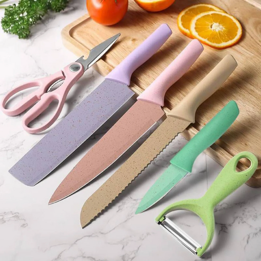 Set de 2 JUEGO DE CUCHILLOS PASTEL Multicolor