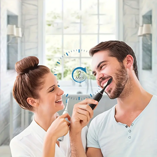 Set de 2 Cepillo dental eléctrico con 4 repuestos Multicolor
