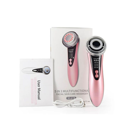 Masajeador Facial Antiarrugas - Terapia de Fotones LED para Limpieza Profunda