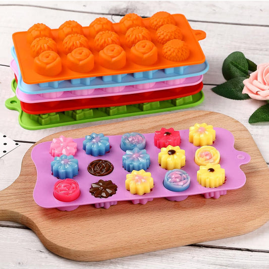 Set de Moldes de Silicona para Hielo (Set de 6) Multicolor