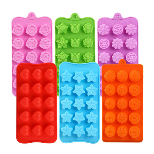 Set de Moldes de Silicona para Hielo (Set de 6) Multicolor