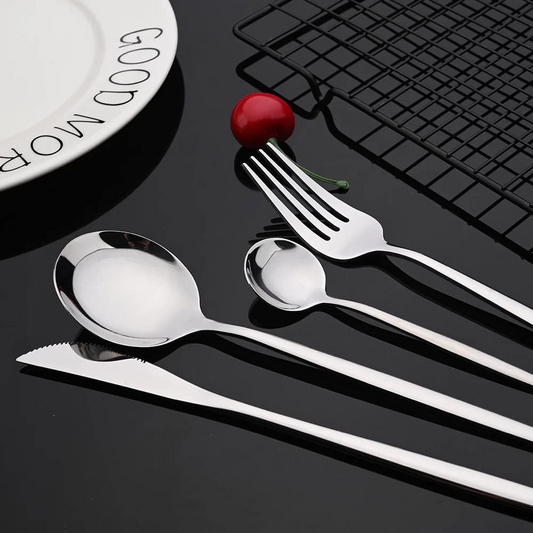 Set de cubiertos 24 pz plata