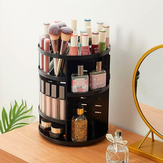 SET DE 2 ORGANIZADOR DE COSMÉTICOS GIRATORIO MULTICOLOR