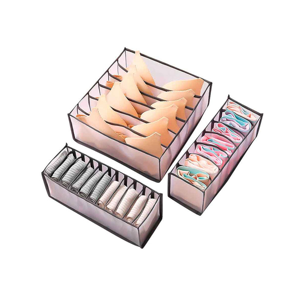 Set de 2 ORGANIZADOR DE ROPA INTERIOR Multicolor