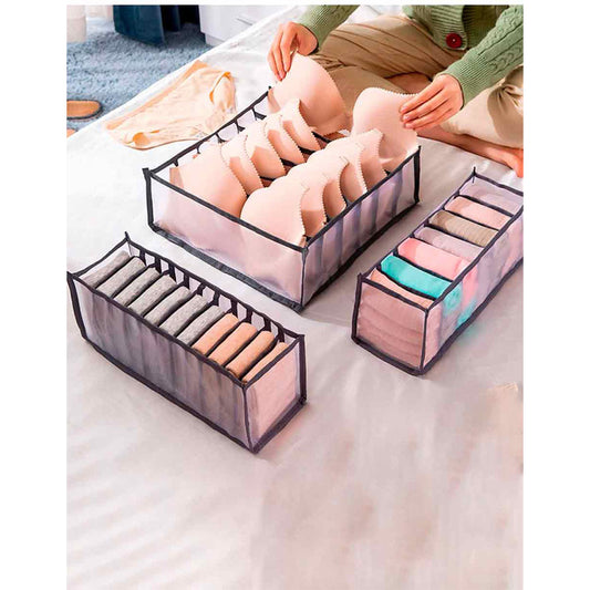 Set de 2 ORGANIZADOR DE ROPA INTERIOR Multicolor