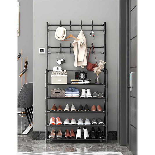 Rack Con Percheros Multiusos 3 en 1