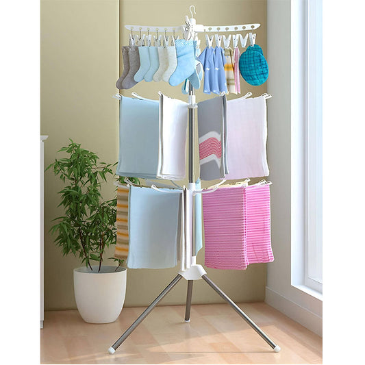 Tendedero plegable de 3 niveles