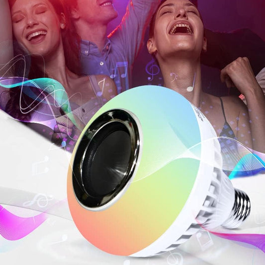 SET DE 3 BOCINA FOCO LED Multicolor