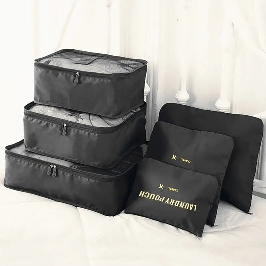 Set de 2 Kit organizador de equipaje 6pzs Multicolor